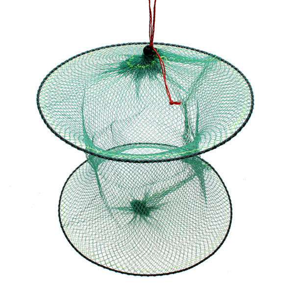 Foldable Fish Landing Net Rubber Mesh 8MM Mesh Fishing Brail Net  Lightweight Compact Fish Net 30CM Depth for Fishing Accessories