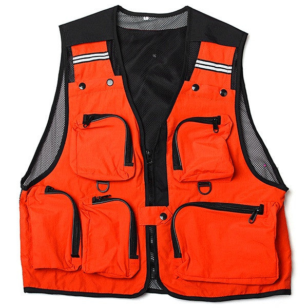 Generic Mesh Camping Fishing Vest Multi Zipper Pockets @ Best Price Online