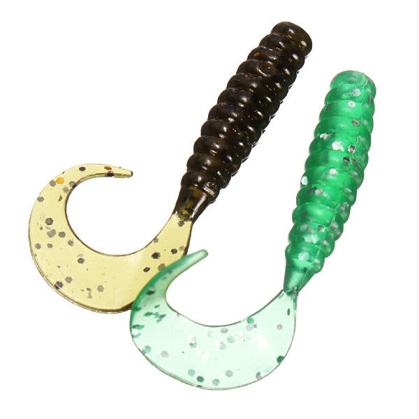 Ycolew 100pcs- Bass Fishing Worms Lures,Silicone Soft Maggot Baits Bread  Worm Fishing Lure,7 Color