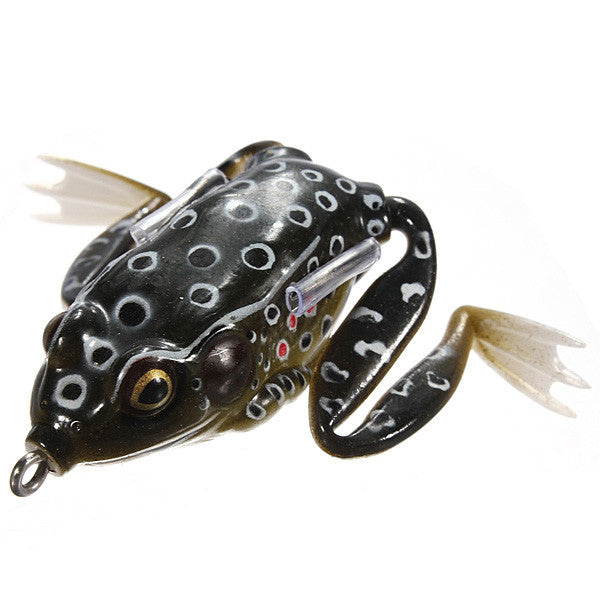 55mm Soft Topwater Fishing Ray Frog Lures Bass Baits Crankbaits