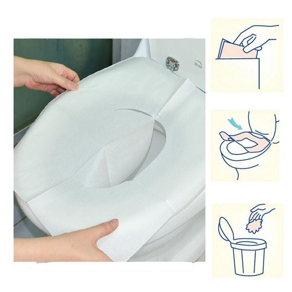 1 Pack 10Pcs Clean Disposable Paper Sanitary Toilet Seat Covers Campin –  ghilliesuitshop